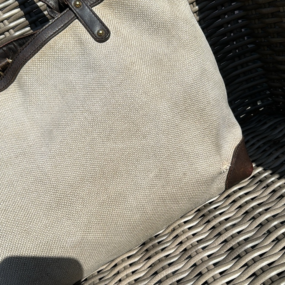 Auth Gucci Canvas & Leather Tote - Picture 9 of 17